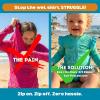 image:imageSwimZip Girls Long Sleeve Rash Guard and Bikini Bottoms Swimsuit Set  UPF 50Seashell