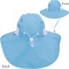 image:imageSwimZip Girls Wide Brim Sun Hat  UPF 50 Sun ProtectionAqua Sky