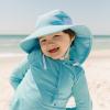image:imageSwimZip Girls Wide Brim Sun Hat  UPF 50 Sun ProtectionAqua Sky
