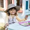 image:imageSwimZip Girls Wide Brim Sun Hat  UPF 50 Sun ProtectionBrown
