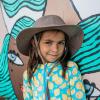 image:imageSwimZip Girls Wide Brim Sun Hat  UPF 50 Sun ProtectionBrown