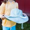 image:imageSwimZip Girls Wide Brim Sun Hat  UPF 50 Sun ProtectionMint