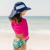 image:imageSwimZip Girls Wide Brim Sun Hat  UPF 50 Sun ProtectionNavy