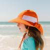 image:imageSwimZip Girls Wide Brim Sun Hat  UPF 50 Sun ProtectionOrange