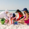 image:imageSwimZip Girls Wide Brim Sun Hat  UPF 50 Sun ProtectionPink