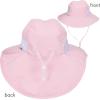 image:imageSwimZip Girls Wide Brim Sun Hat  UPF 50 Sun ProtectionPink