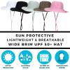image:imageSwimZip Girls Wide Brim Sun Hat  UPF 50 Sun ProtectionWhite