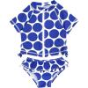 image:imageSwimZip Baby Rash Guard Set  Girl Short Sleeve 2 Piece Swimsuit with SPFDot