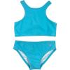 image:imageSwimZip Girls Halter Top and Bikini Bottom 2 Piece Set UPF 50 Sun ProtectionAqua Blue