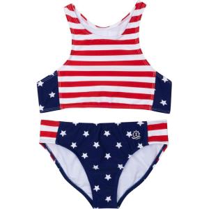 image:imageSwimZip Girls Halter Top and Bikini Bottom 2 Piece Set UPF 50 Sun ProtectionAmericana