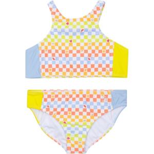image:imageSwimZip Girls Halter Top and Bikini Bottom 2 Piece Set UPF 50 Sun ProtectionGamified