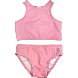 image:imageSwimZip Girls Halter Top and Bikini Bottom 2 Piece Set UPF 50 Sun ProtectionOrchid Pink