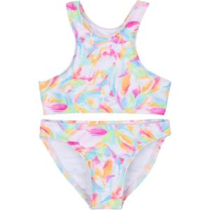 image:imageSwimZip Girls Halter Top and Bikini Bottom 2 Piece Set UPF 50 Sun ProtectionPetals