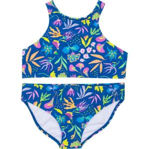 image:imageSwimZip Girls Halter Top and Bikini Bottom 2 Piece Set UPF 50 Sun ProtectionTropadelic