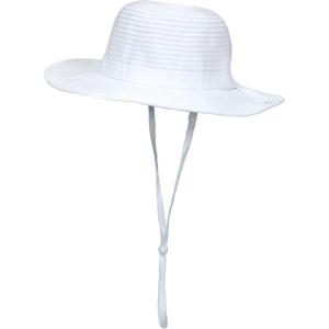 image:imageSwimZip Girls Wide Brim Sun Hat  UPF 50 Sun ProtectionWhite