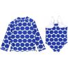 image:imageSwimZip Girls Long Sleeve Rash Guard amp 1Piece Swimsuit  UPF 50 Sun ProtectionDot