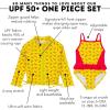 image:imageSwimZip Girls Long Sleeve Rash Guard amp 1Piece Swimsuit  UPF 50 Sun ProtectionLobster