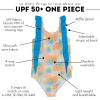 image:imageSwimZip Girls Ruffle OnePiece Swimsuit with UPF 50 Sun ProtectionGroovy