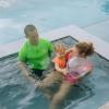 image:imageSwimZip Girls Ruffle OnePiece Swimsuit with UPF 50 Sun ProtectionNeon Orange