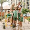 image:imageSwimZip Girls Ruffle OnePiece Swimsuit with UPF 50 Sun ProtectionThe Tropics