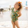 image:imageSwimZip Girls Ruffle OnePiece Swimsuit with UPF 50 Sun ProtectionThe Tropics