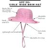 image:imageSwimZip Girls Wide Brim Sun Hat  UPF 50 Sun Protection Pink
