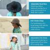 image:imageSwimZip Girls Wide Brim Sun Hat  UPF 50 Sun Protection Pink