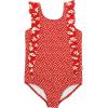 image:imageSwimZip Girls Ruffle OnePiece Swimsuit with UPF 50 Sun ProtectionDaisy