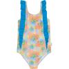 image:imageSwimZip Girls Ruffle OnePiece Swimsuit with UPF 50 Sun ProtectionGroovy