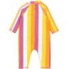 image:imageSwimZip Girls LongSleeve UPF 50 Swimsuit for Baby Toddler amp Little GirlsBe Bold