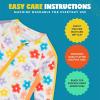 image:imageSwimZip Girls LongSleeve UPF 50 Swimsuit for Baby Toddler amp Little GirlsBlossom