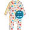 image:imageSwimZip Girls LongSleeve UPF 50 Swimsuit for Baby Toddler amp Little GirlsBlossom