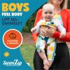 image:imageSwimZip Girls LongSleeve UPF 50 Swimsuit for Baby Toddler amp Little GirlsCheck It Out