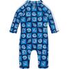 image:imageSwimZip Girls LongSleeve UPF 50 Swimsuit for Baby Toddler amp Little GirlsCoastal