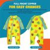 image:imageSwimZip Girls LongSleeve UPF 50 Swimsuit for Baby Toddler amp Little GirlsCoral