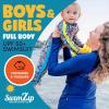 image:imageSwimZip Girls LongSleeve UPF 50 Swimsuit for Baby Toddler amp Little GirlsDeep Dive