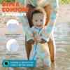 image:imageSwimZip Girls LongSleeve UPF 50 Swimsuit for Baby Toddler amp Little GirlsGroovy