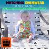 image:imageSwimZip Girls LongSleeve UPF 50 Swimsuit for Baby Toddler amp Little GirlsHibiscus