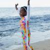 image:imageSwimZip Girls LongSleeve UPF 50 Swimsuit for Baby Toddler amp Little GirlsImpressions