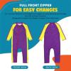 image:imageSwimZip Girls LongSleeve UPF 50 Swimsuit for Baby Toddler amp Little GirlsIn Disguise
