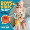 image:imageSwimZip Girls LongSleeve UPF 50 Swimsuit for Baby Toddler amp Little GirlsJoyful
