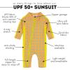 image:imageSwimZip Girls LongSleeve UPF 50 Swimsuit for Baby Toddler amp Little GirlsKaleidoscope