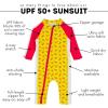 image:imageSwimZip Girls LongSleeve UPF 50 Swimsuit for Baby Toddler amp Little GirlsLobster