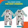 image:imageSwimZip Girls LongSleeve UPF 50 Swimsuit for Baby Toddler amp Little GirlsPalm