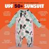 image:imageSwimZip Girls LongSleeve UPF 50 Swimsuit for Baby Toddler amp Little GirlsPalm