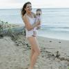 image:imageSwimZip Girls LongSleeve UPF 50 Swimsuit for Baby Toddler amp Little GirlsPetals