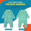 image:imageSwimZip Girls LongSleeve UPF 50 Swimsuit for Baby Toddler amp Little GirlsSeashell