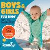 image:imageSwimZip Girls LongSleeve UPF 50 Swimsuit for Baby Toddler amp Little GirlsSeashell