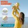 image:imageSwimZip Girls LongSleeve UPF 50 Swimsuit for Baby Toddler amp Little GirlsSunny Stripe