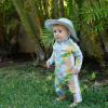 image:imageSwimZip Girls LongSleeve UPF 50 Swimsuit for Baby Toddler amp Little GirlsSunshine